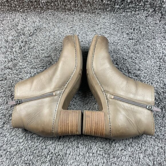 Dansko Henley Taupe Burnished Calf Women's Ankle Boots size EU 38 US 7.5-8 - Picture 4 of 8